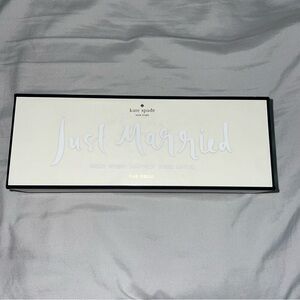 kate spade White "Just Married" Window Cling